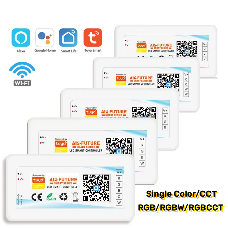 Smart Home Llm - Tuya WiFi 스마트 컨트롤러 DC5-24V 단색