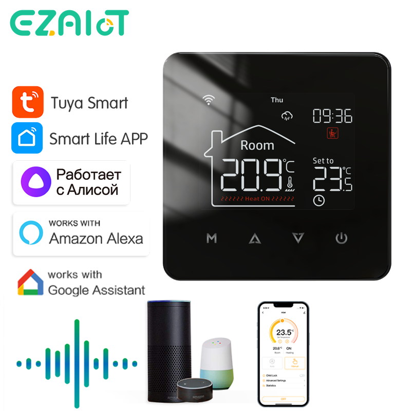 Smart Home Yasmina - WiFi 투야 스마트 홈 온도조절기 난방