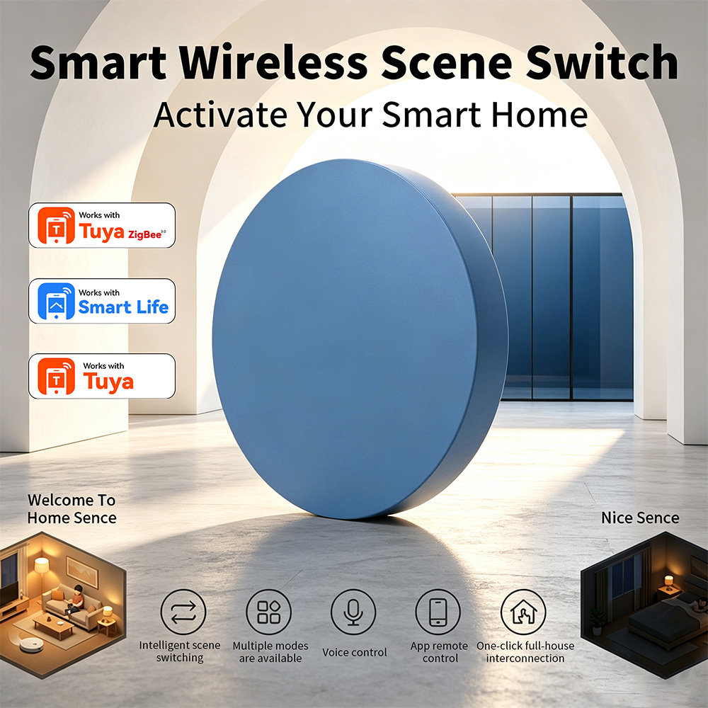 Smart Home Google - Zigbee 스마트 씬 푸시 버튼, Tuya
