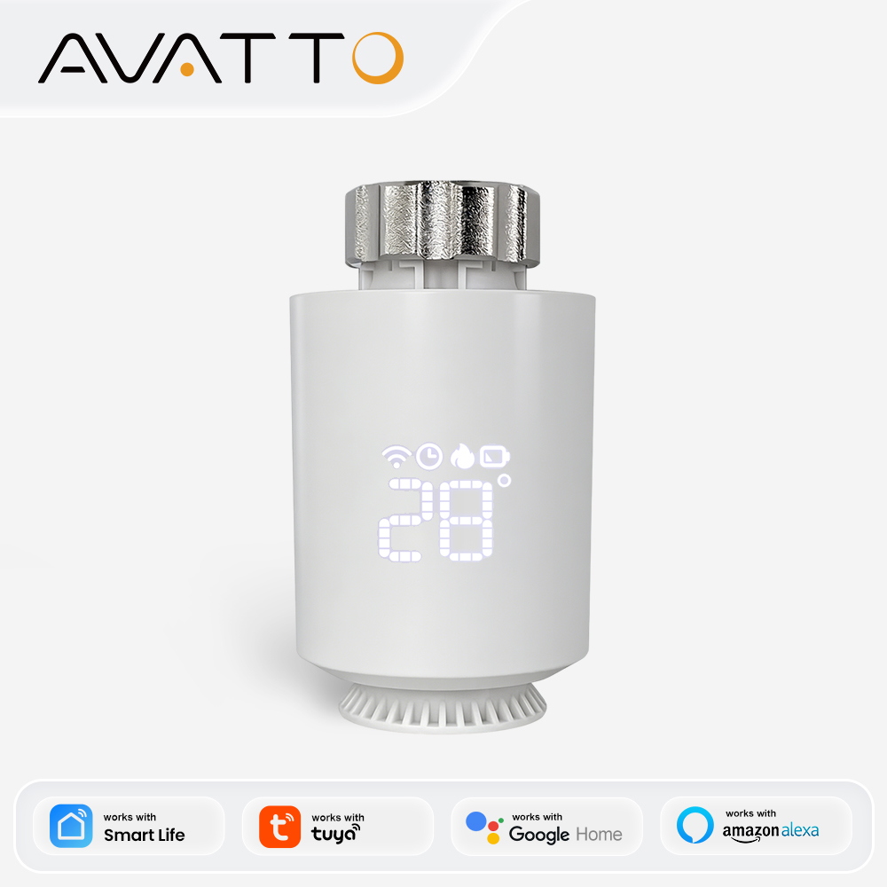 Smart Home Yasmina - AVATTO ZigBee3.0 온도 조절기 라디에이터 액추에이터