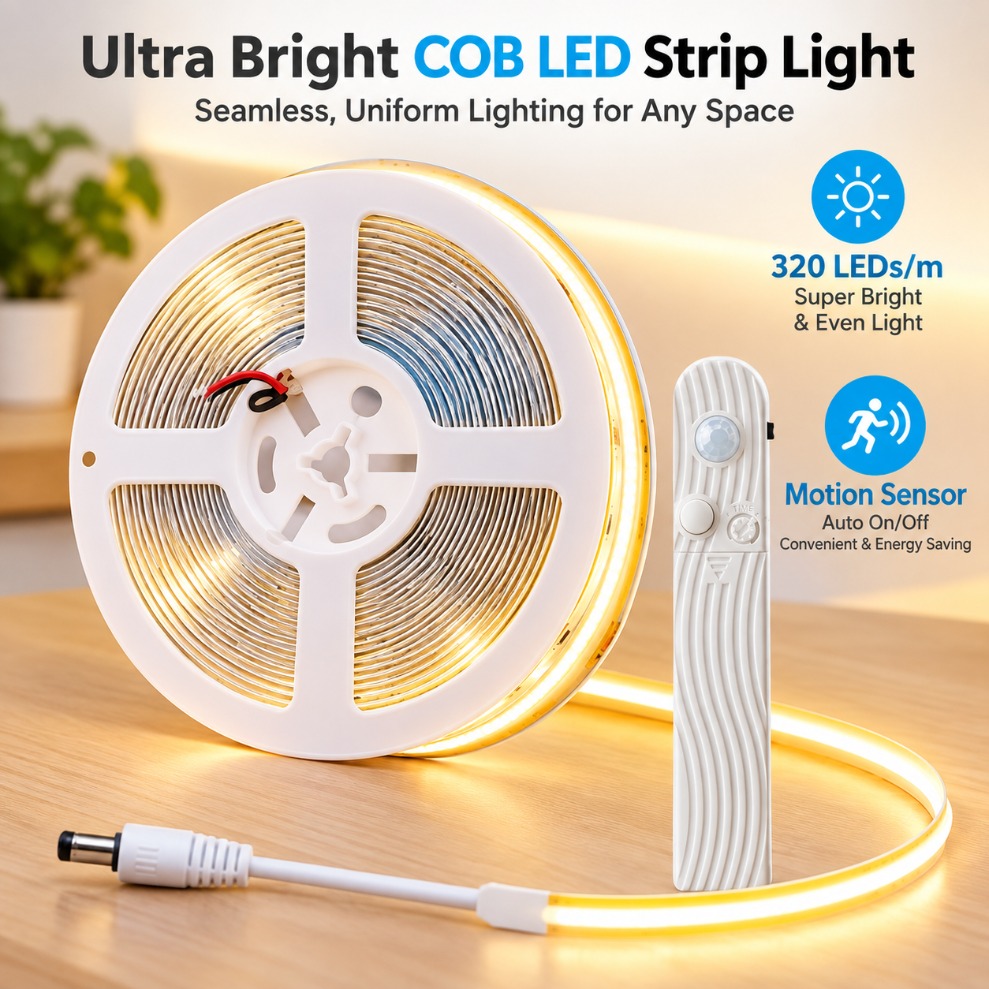 Smart Home Llm - DC5V 모션 센서 COB LED 스트립