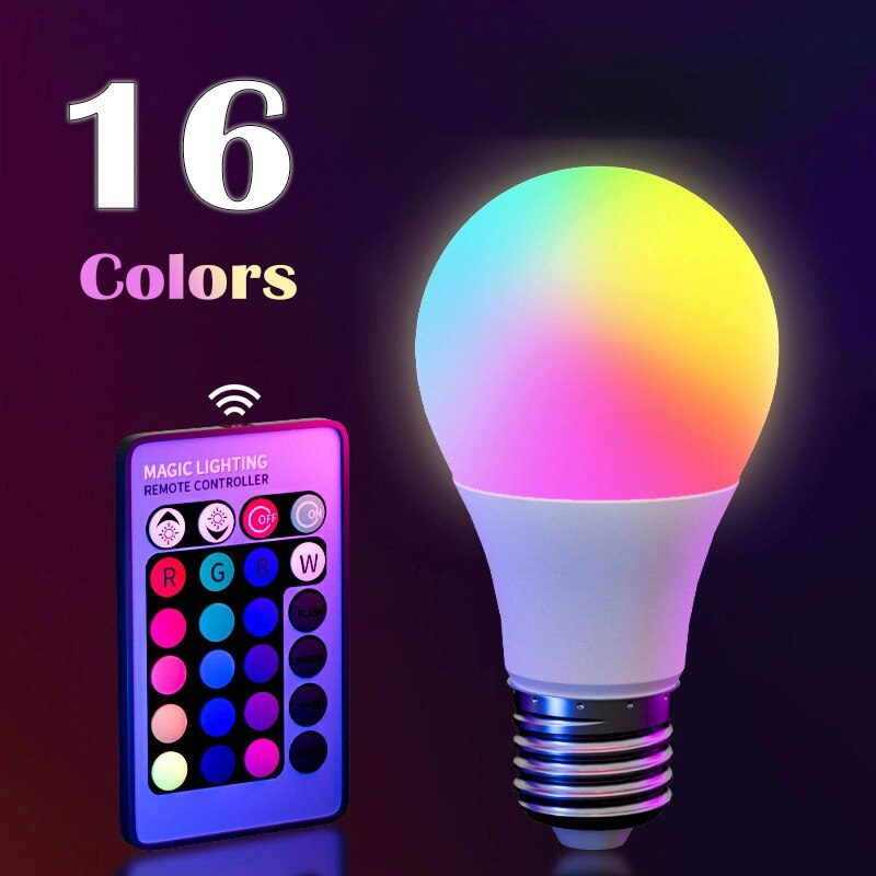 Smart Bulb - 16 색 RGB 전구 LED 멀티