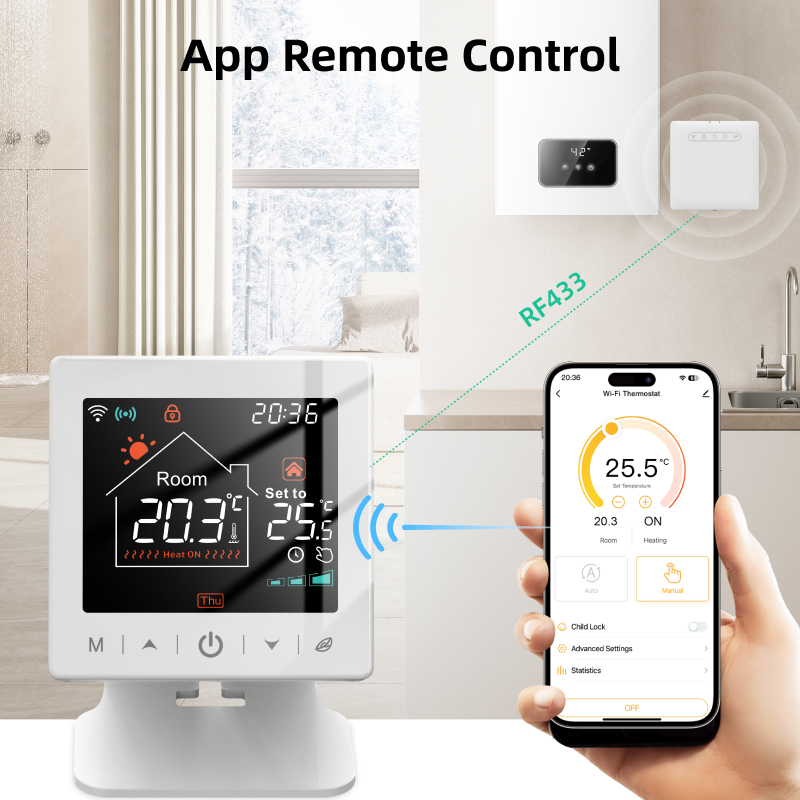 스마트 홈 와이파이 온도조절기 투야 RF 무선 가스 보 - Smart Home Yasmina 리뷰 및 가격