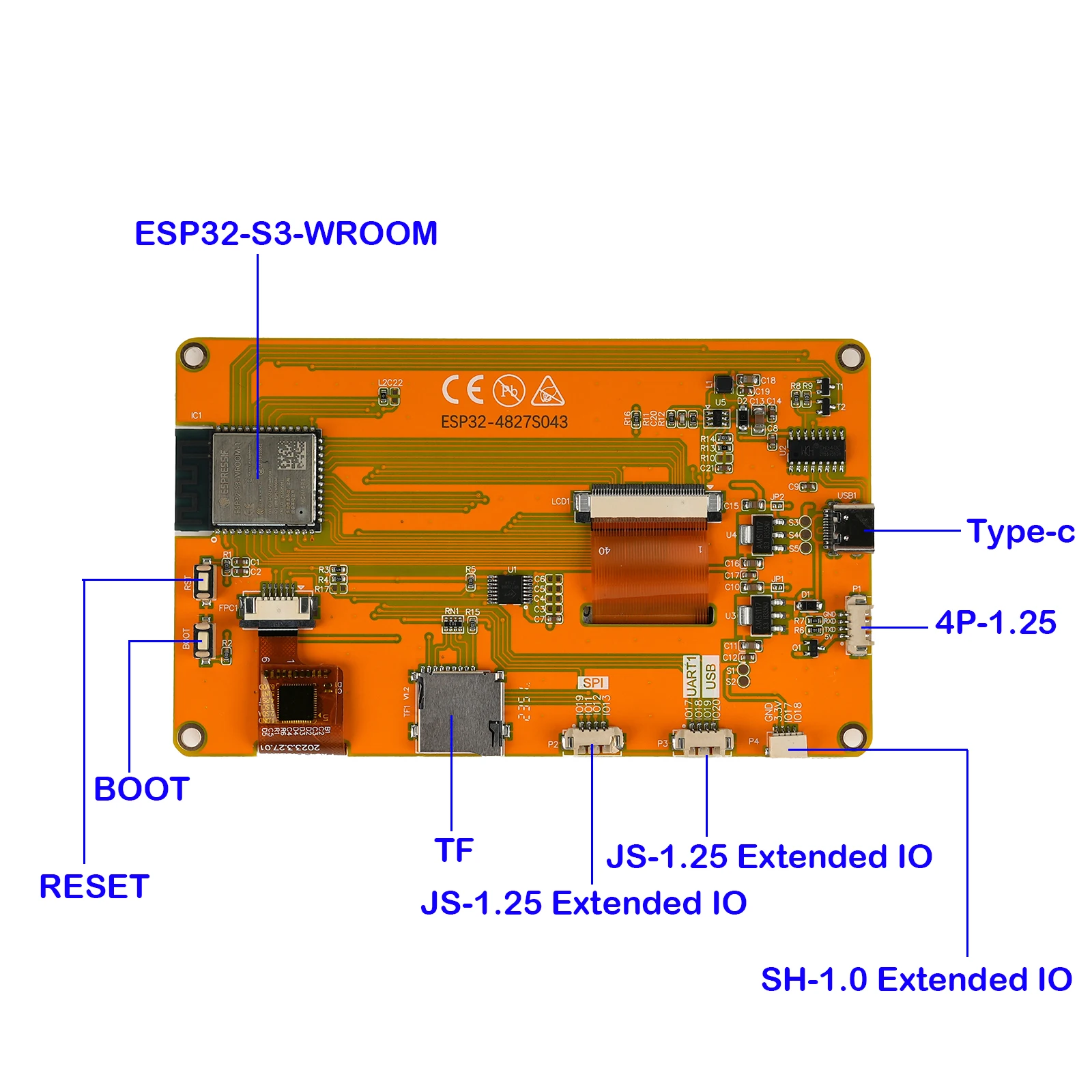 ESP32-4827S043C 4.3인치 스마트 LCD  - Smart Home Arduino 리뷰 및 가격