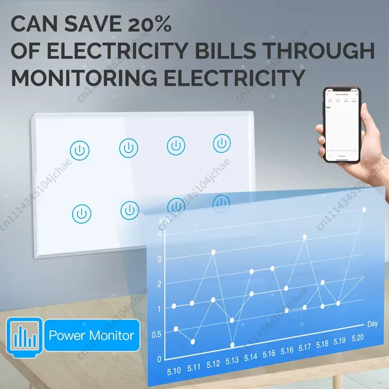 EE, Tuya Wi-Fi 스마트 터치 조명 벽 스위치 - Smart Home Panel 리뷰 및 가격