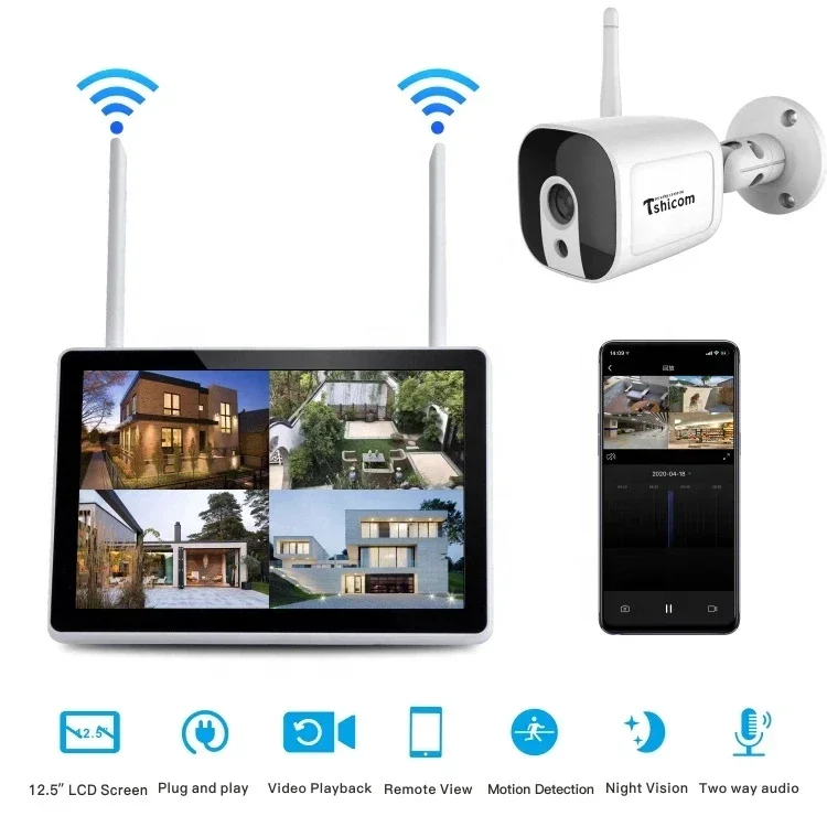 투야 스마트 와이파이 4채널 NVR 키트 12인치 LC - Smart Home Cctv Camera 리뷰 및 가격
