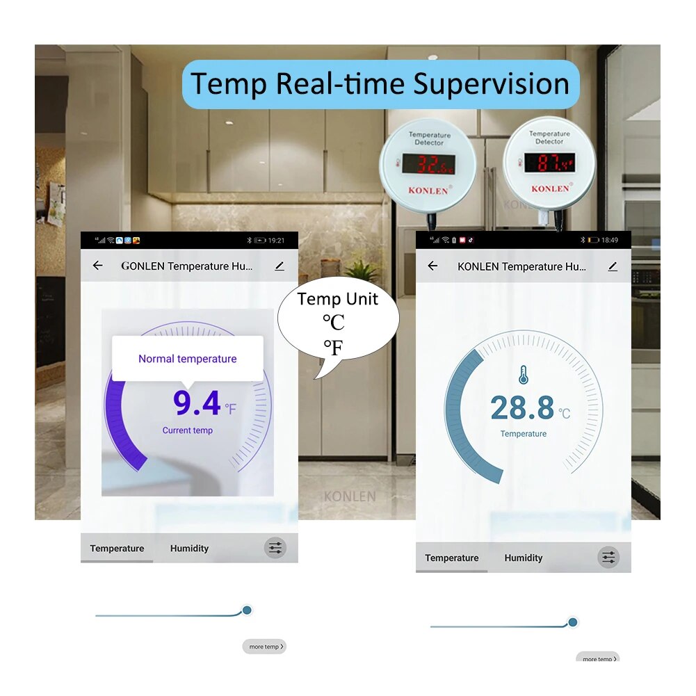 KONLEN Tuya Wifi 온도 센서 3m 프로브  - Smart Home Yasmina 리뷰 및 가격