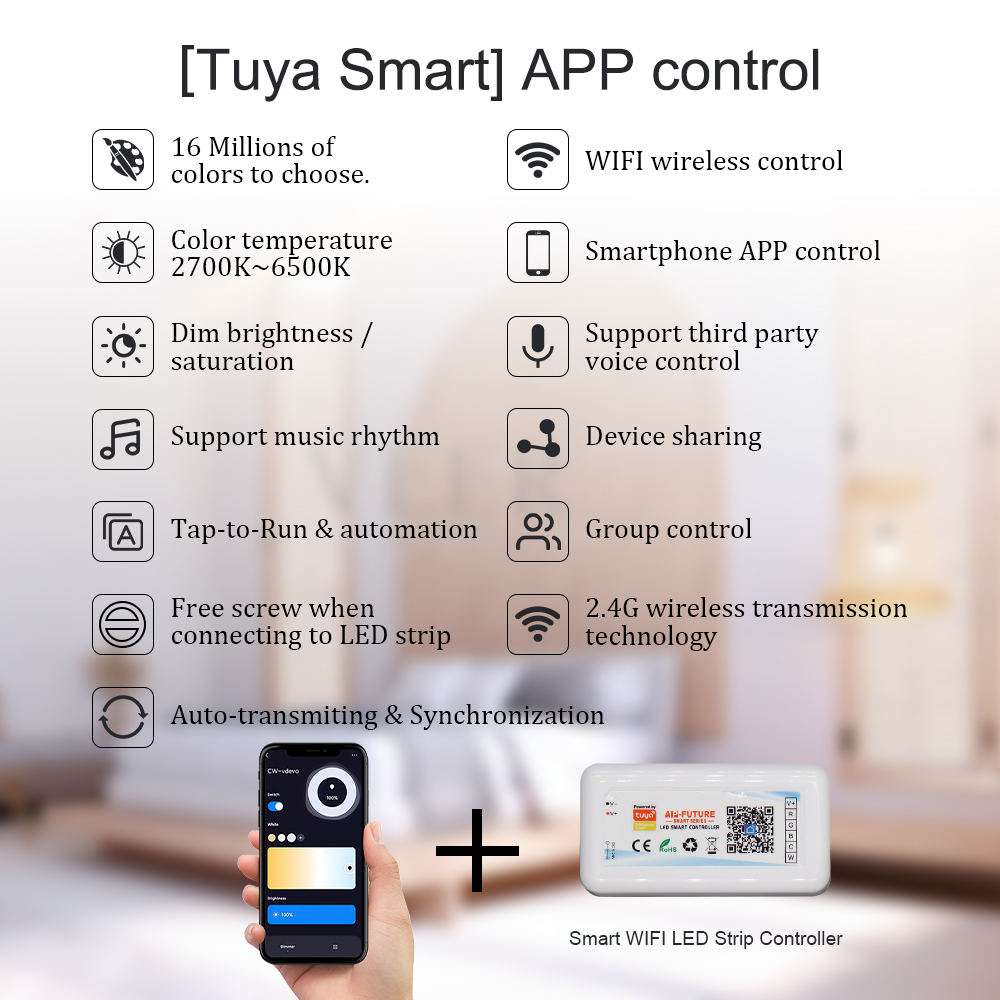 Tuya WiFi 스마트 컨트롤러 DC5-24V 단색  - Smart Home Llm 리뷰 및 가격