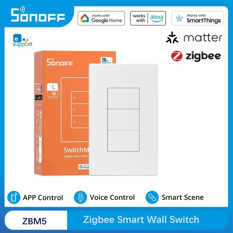 Zigbee M5 Matter 120 스마트 월 스위치 - Smart Home Google 리뷰 및 가격