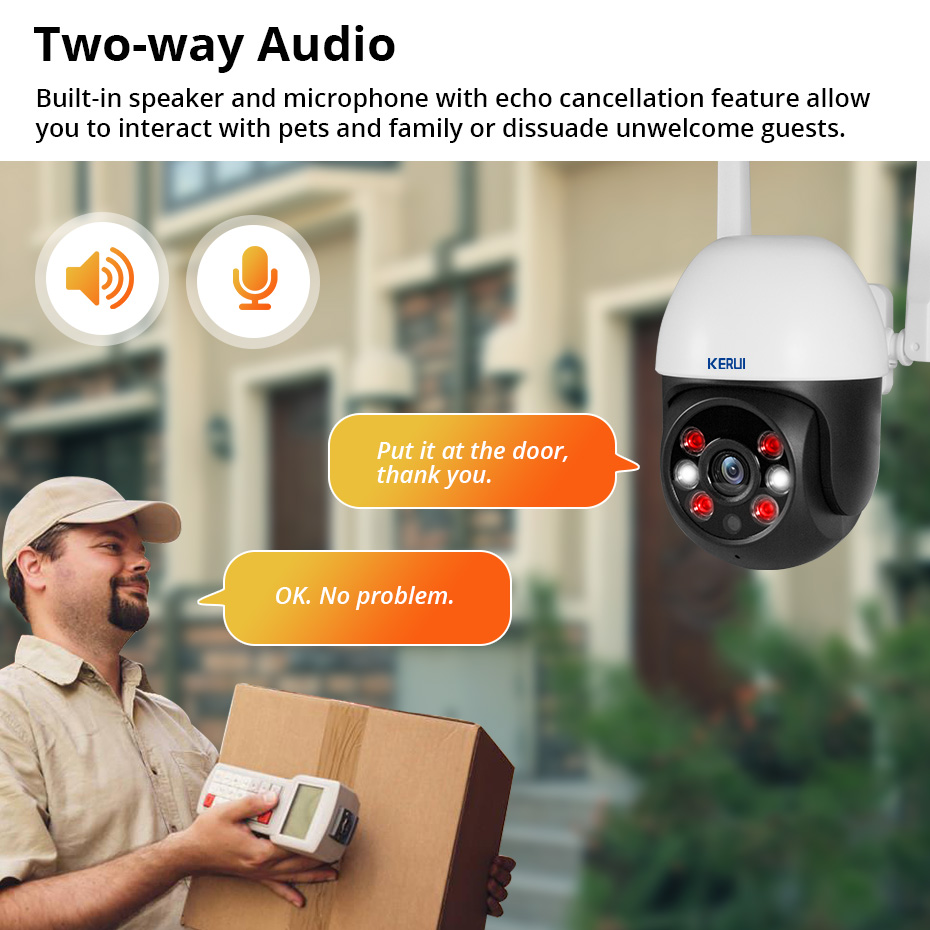KERUI 5MP IP 카메라는 Onvif 및 Alex - Smart Home Cctv Camera 리뷰 및 가격