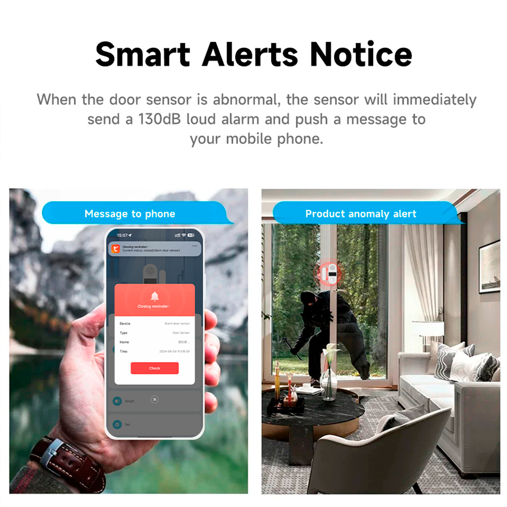 Tuya Zigbee 무선 도어 윈도우 접촉 센서 13 - Smart Home Setup 리뷰 및 가격