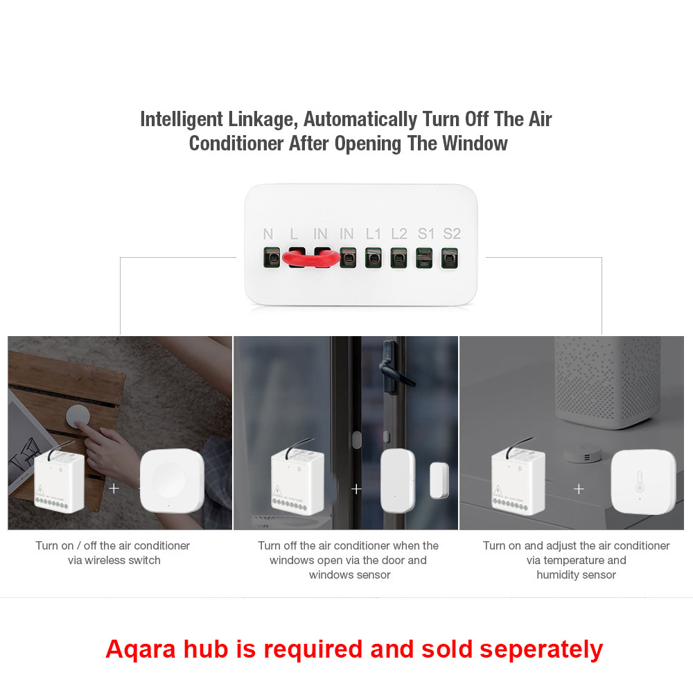 오리지널 Aqara 스마트 양방향 제어 모듈 릴레이 스 - Smart Home Xiaomi Kit 리뷰 및 가격