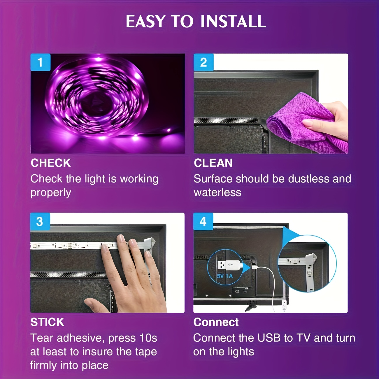 블루투스 스마트 RGB LED 스트립 5V USB 전원 - Smart Home Llm 리뷰 및 가격