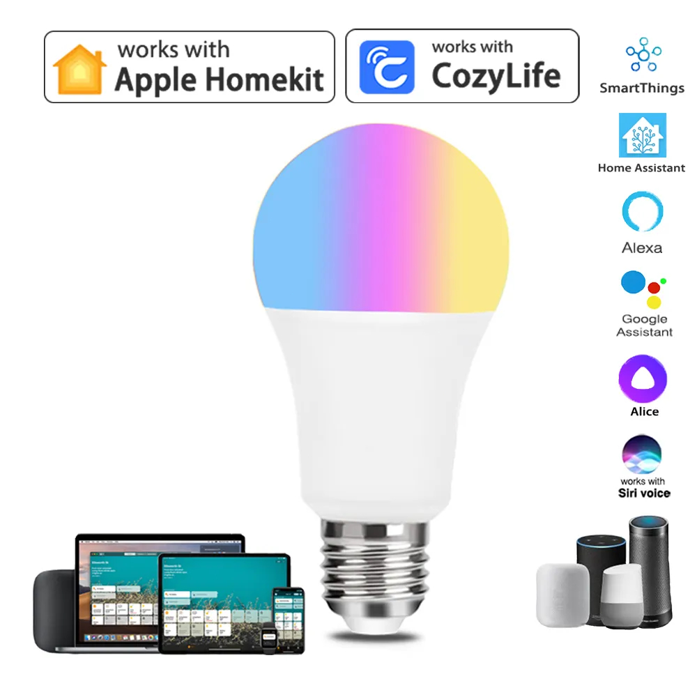 9W WiFi Homekit 라이트 램프 E27 LED - Wifi Led Dimmer 리뷰 및 가격