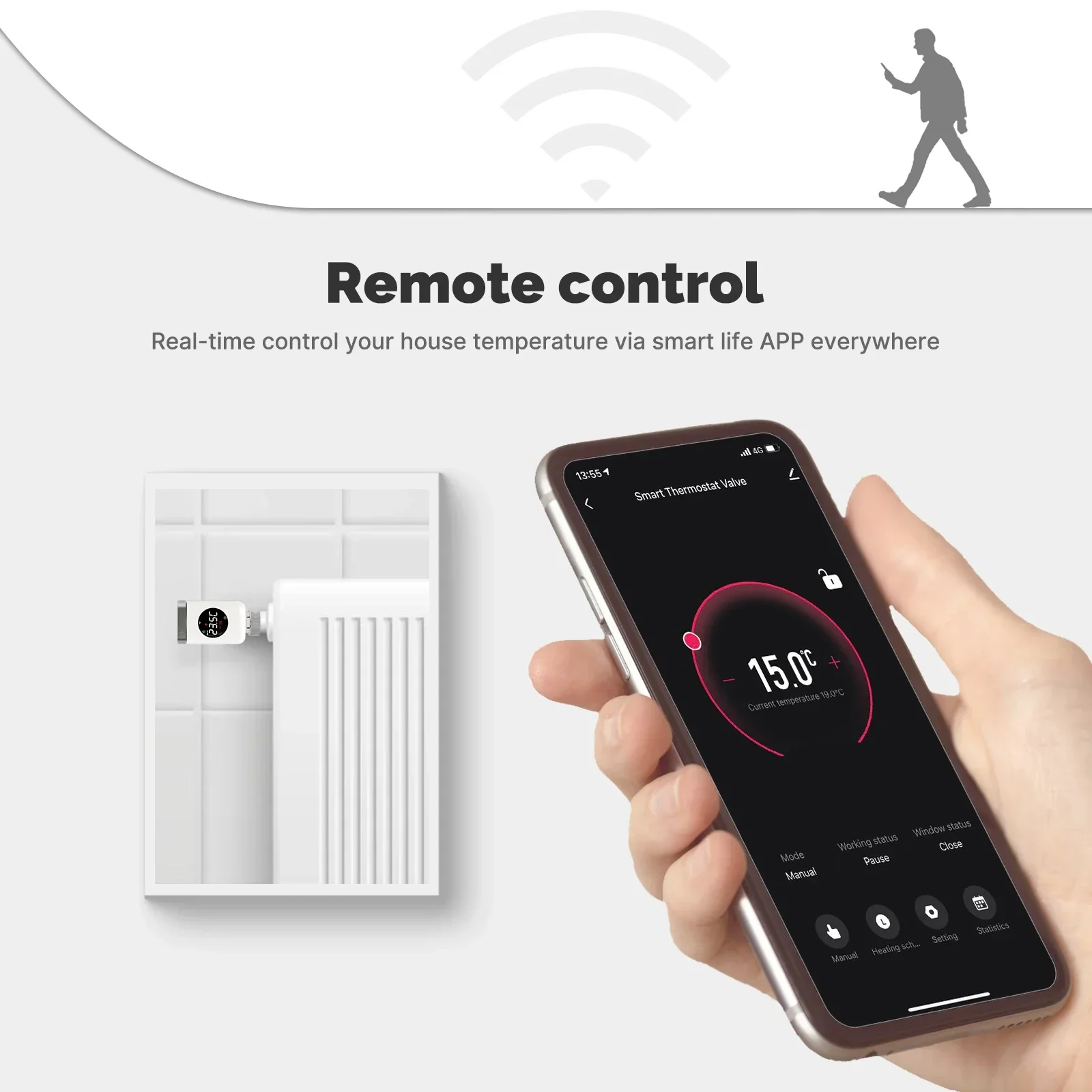 MOES 스마트 Wifi/Zigbee 온도 조절 라디에 - Smart Home Yasmina 리뷰 및 가격