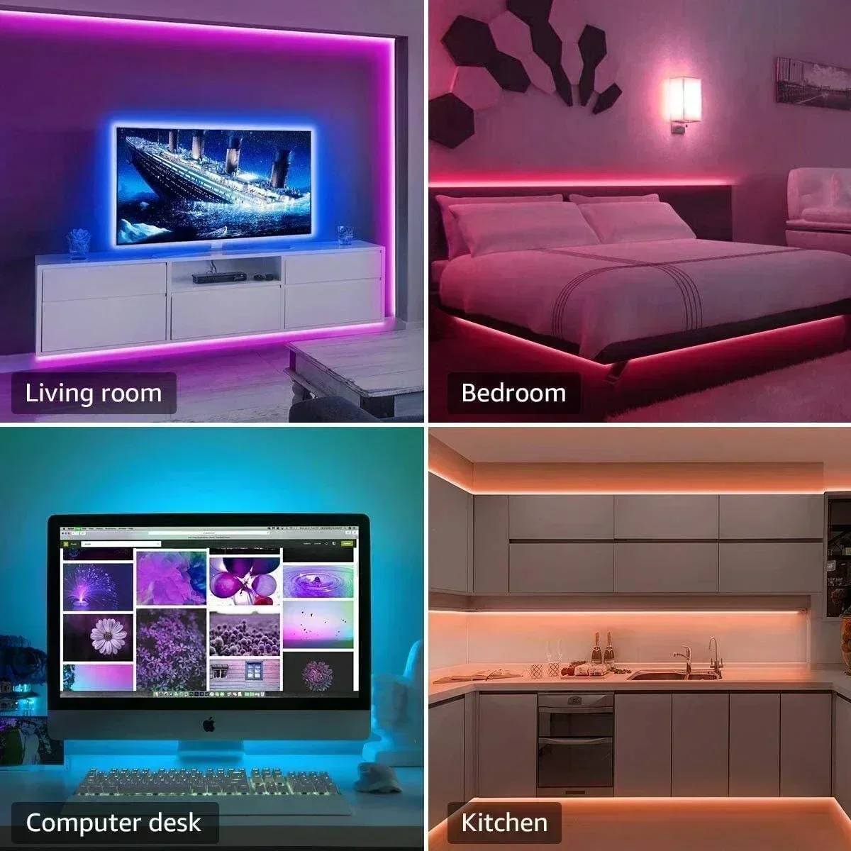 스마트 RGB LED 게이밍 라이트 스트립 USB 크리 - Smart Home Setup 리뷰 및 가격
