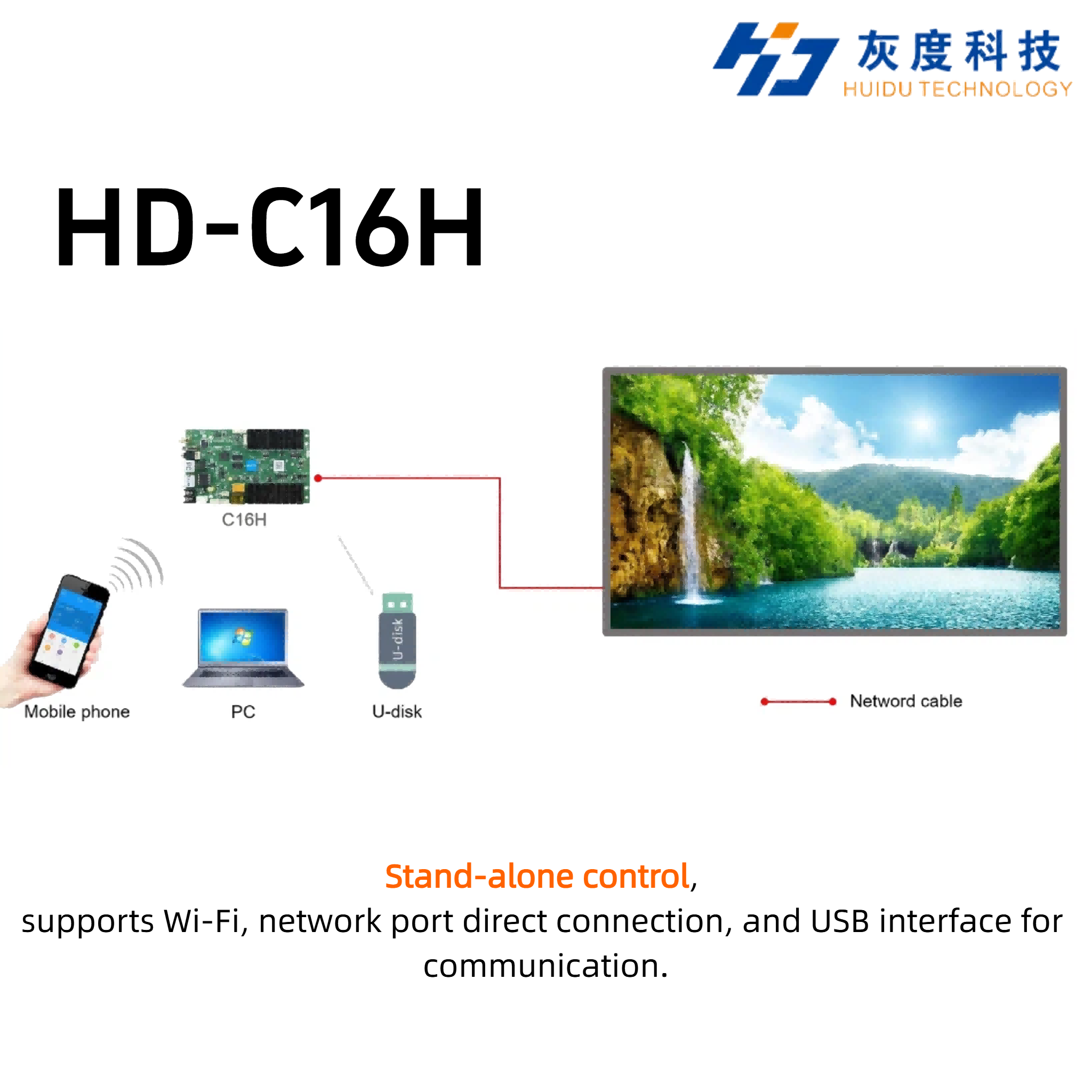 Huidu HD-C16H 4K 듀얼 WiFi LED 컨 - Wifi Led Dimmer 리뷰 및 가격