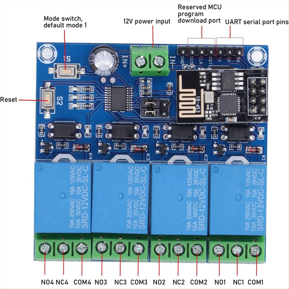 슈퍼 세일 4채널 WiFi 무선 릴레이 모듈 스마트 홈 - Smart Home Esp8266 리뷰 및 가격