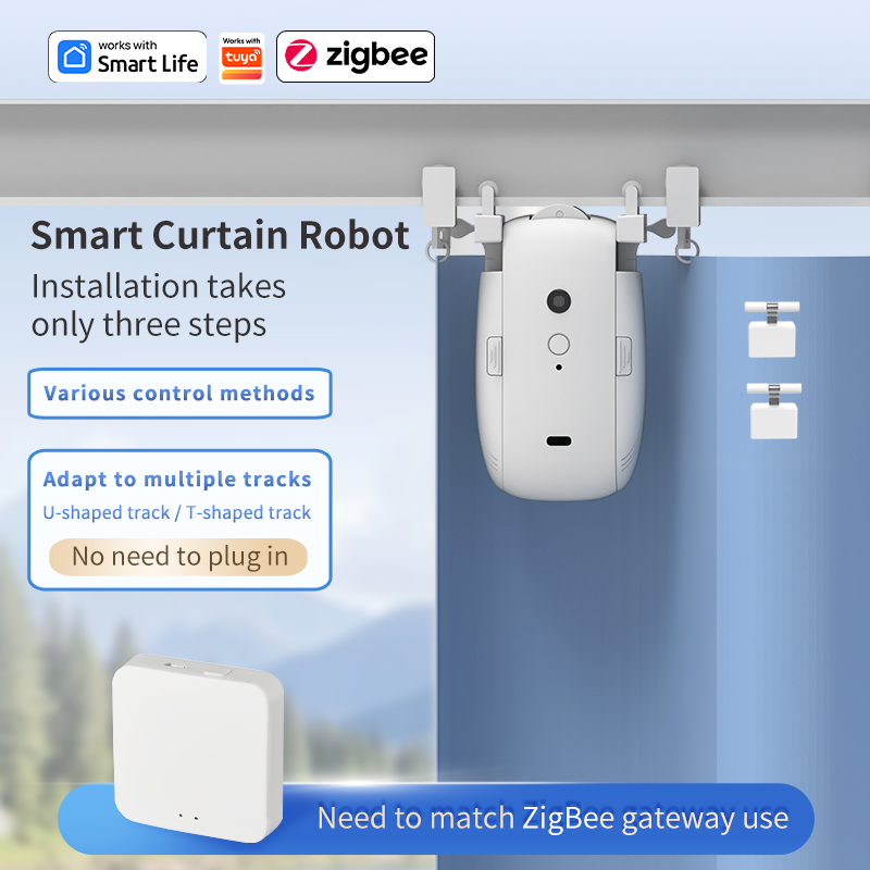 지그비 스마트 커튼 드라이버 로봇 자동 커튼 모터 커튼 - Smart Home Robot 리뷰 및 가격