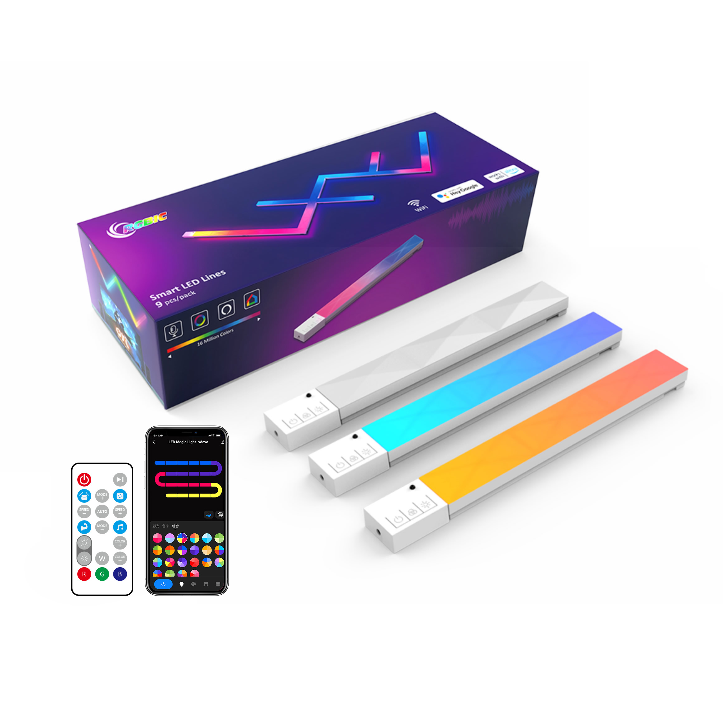 EE1 스플라이싱 와이파이 음악 LED 스트립 DIY  - Smart Home Panel 리뷰 및 가격